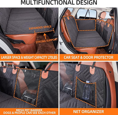 Mylonha™ Back Seat Extender & Dog Car Seat Cover